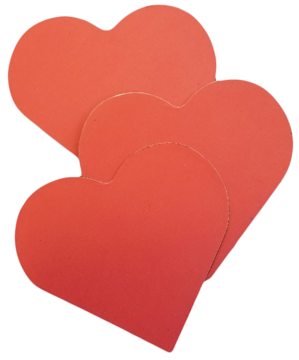 SE-3001 5.5 x 5.5 in. Single Color Heart Creative Magnets - Large