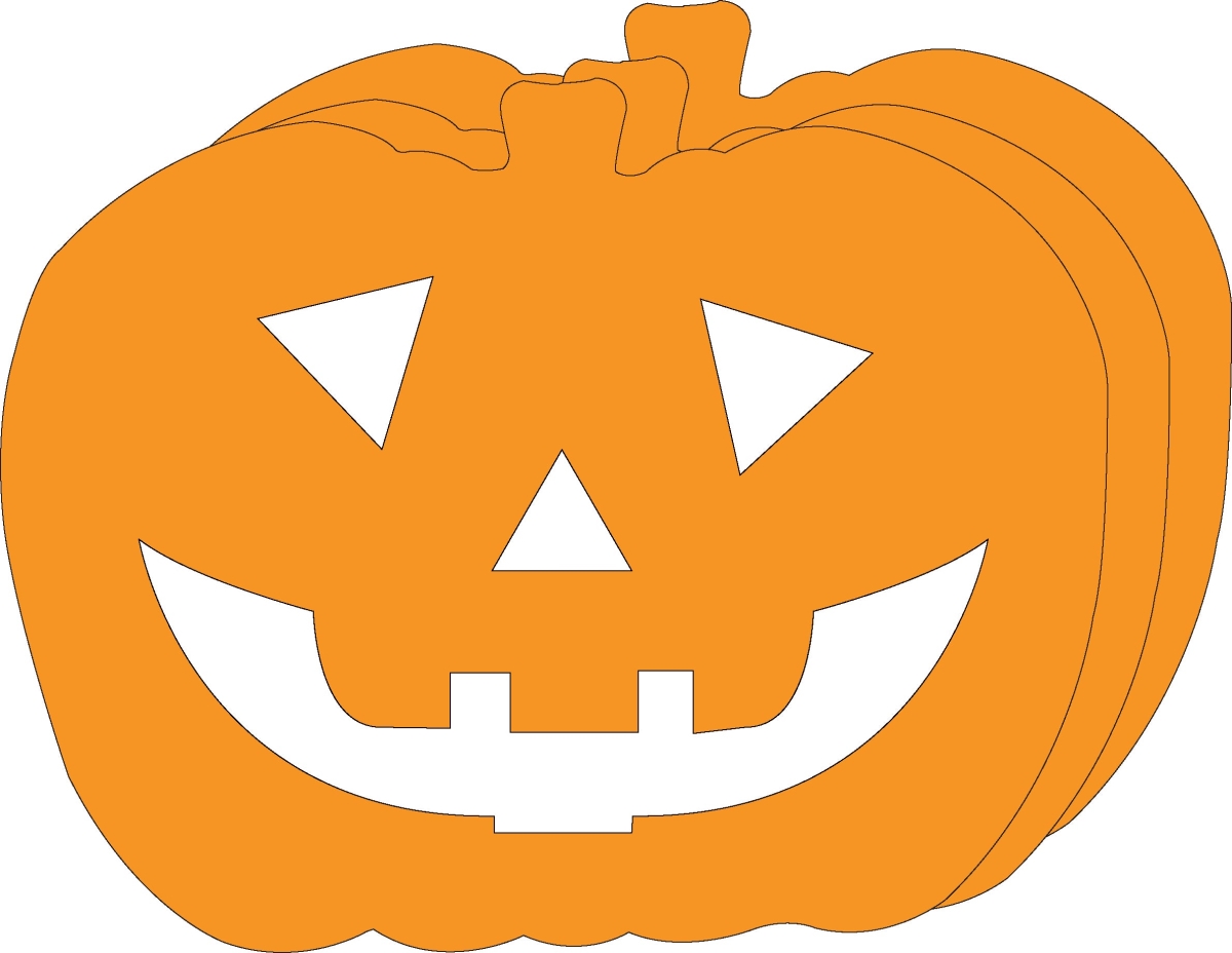 SE-3192 8 x 10 in. Super Single Color Jack O Lantern Die-Cut Magnetic
