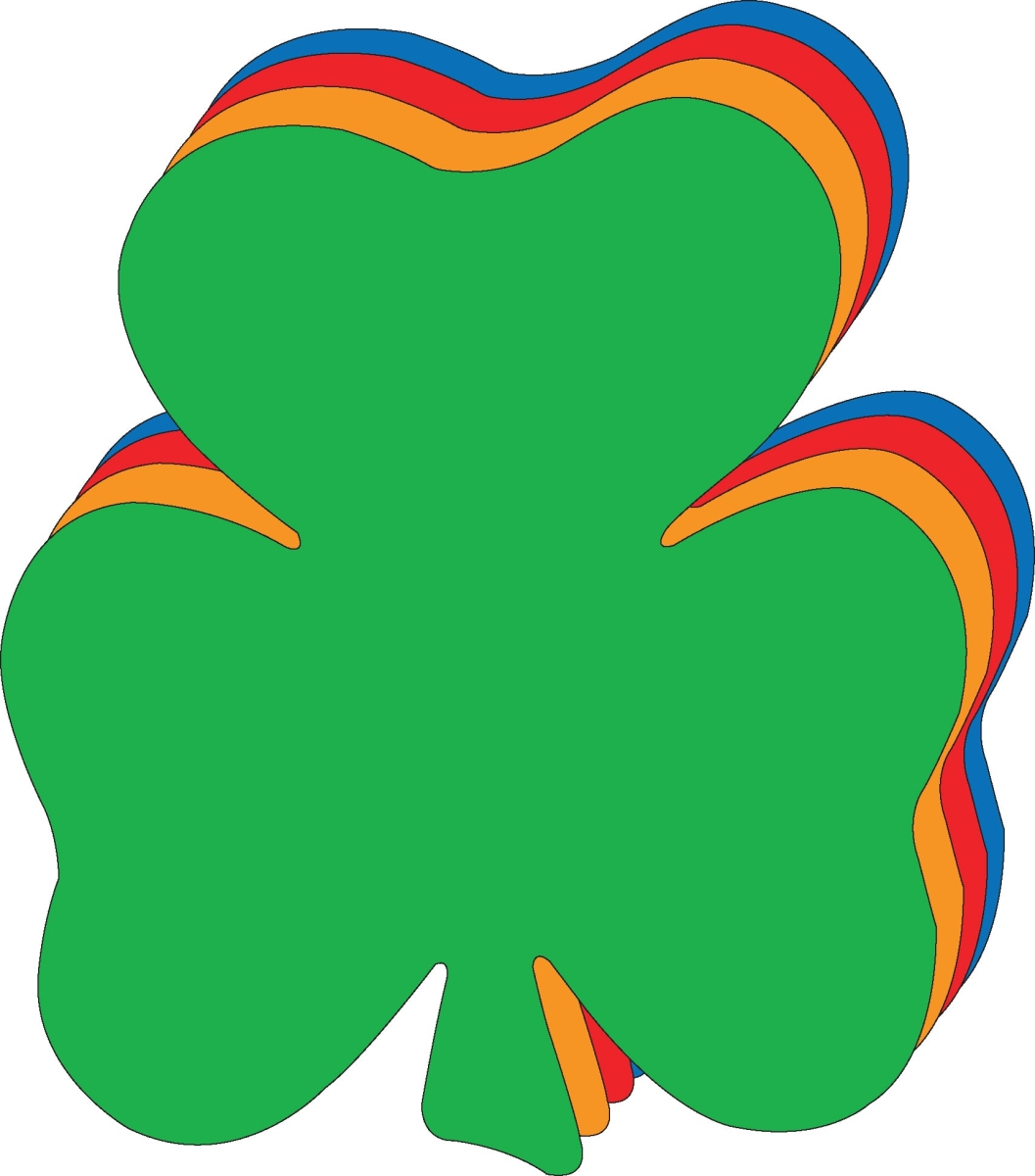 SE-3193 8 x 10 in. Super Assorted Shamrock Die-Cut Magnetic