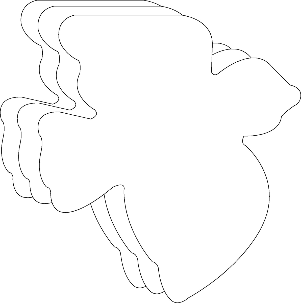 SE-8722 5.5 x 5.5 in. Peace Dove Single Color Creative Cut-Outs