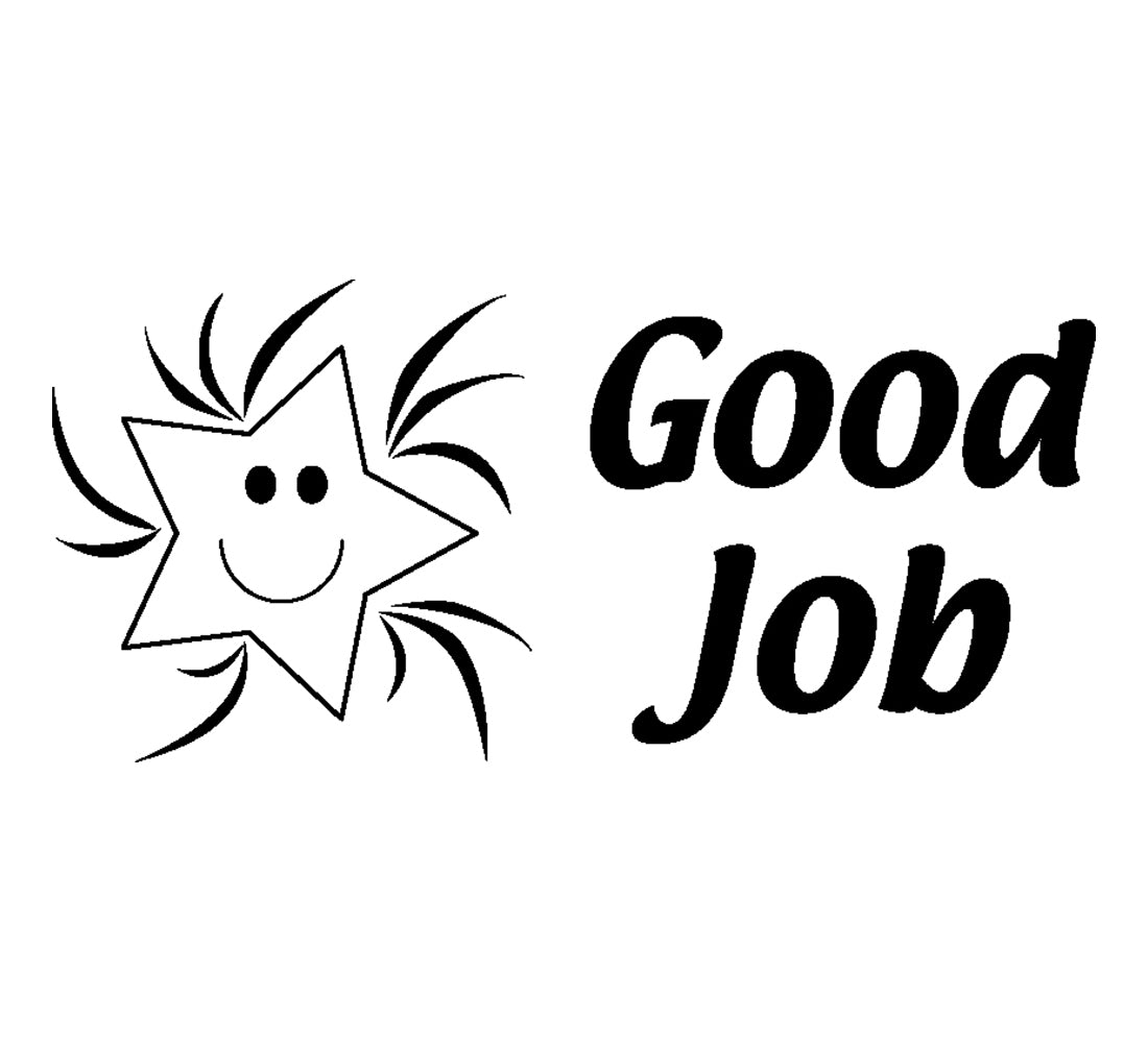 SE-1502 1 x 3.25 in. Good Job Self Inking Teacher Stamp