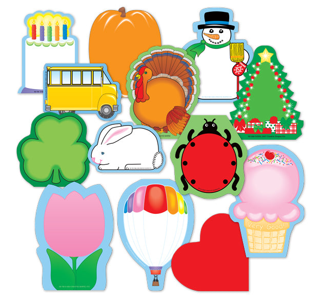 SE-375 3 x 3 in. Seasonal Mini Notepad - Set of 13