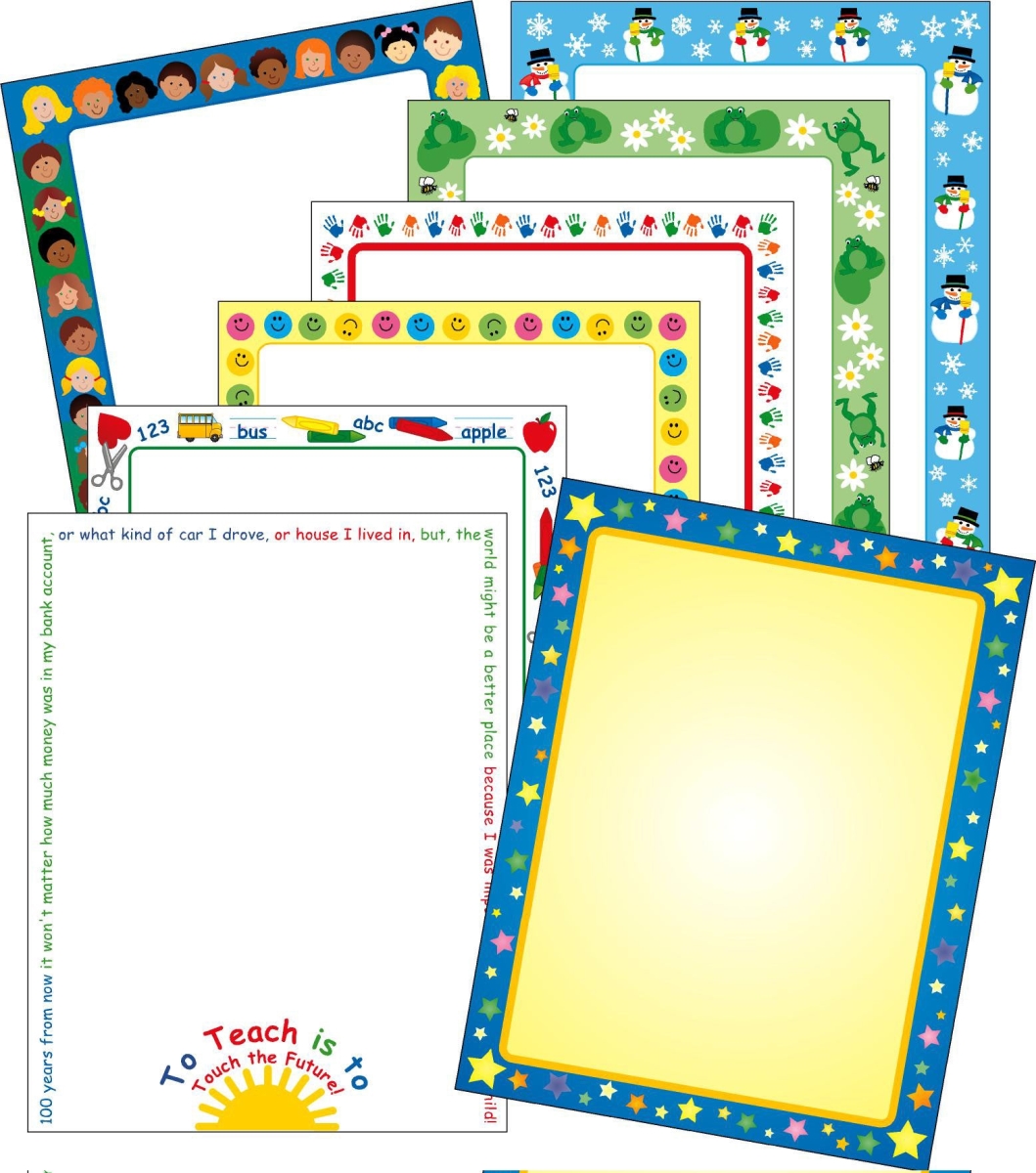 SE-4021 8.5 x 11 in. Creative Classroom Designer Paper Set