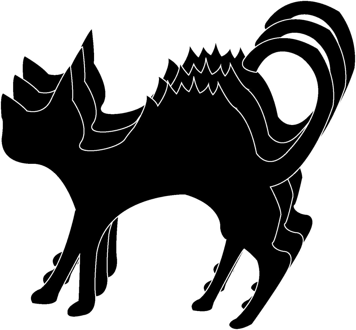 SE-7553 5.5 x 5.5 in. Cat Single Color Creative Foam Cut-Outs - Large
