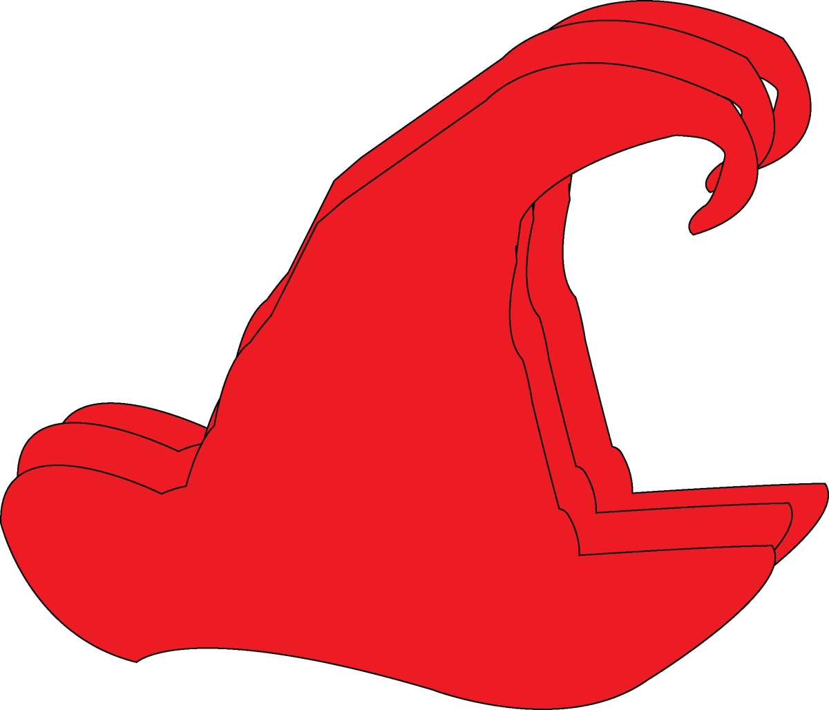 SE-7563 5.5 x 5.5 in. Santa Hat Single Color Creative Foam Cut-Outs - Large