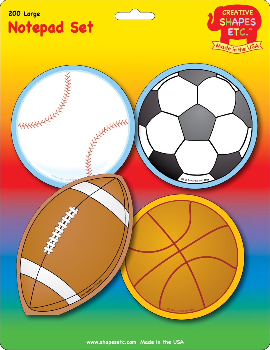 SE-7946 5 x 7 in. Sports Notepad Set - Large