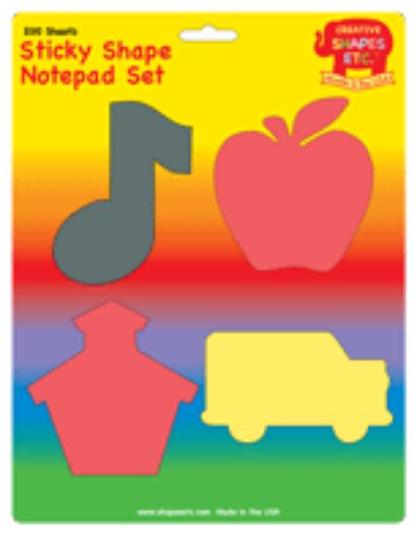 SE-987 3 x 3 in. Back To School Sticky Notepad Set
