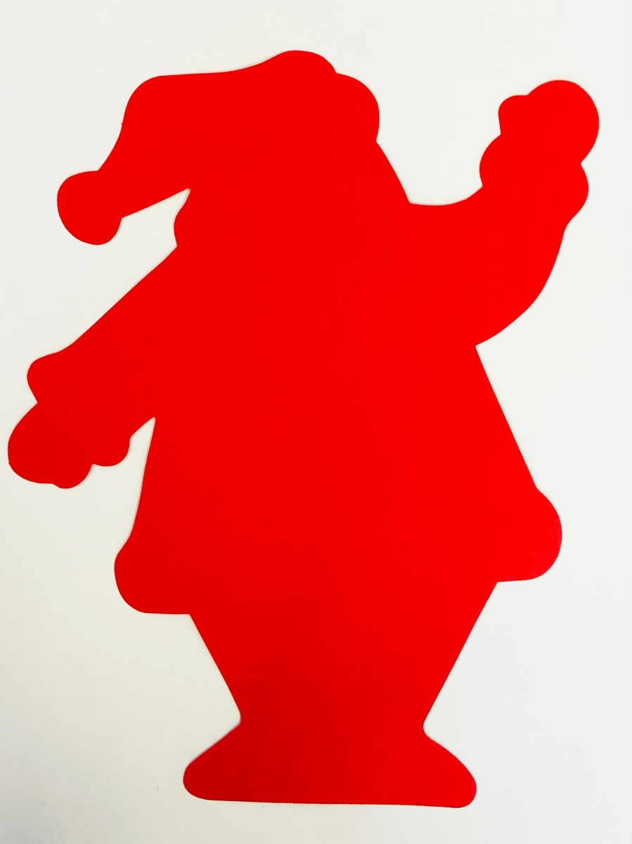 SE-9913 8 x 10 in. Santa Single Color Super Cut-Outs