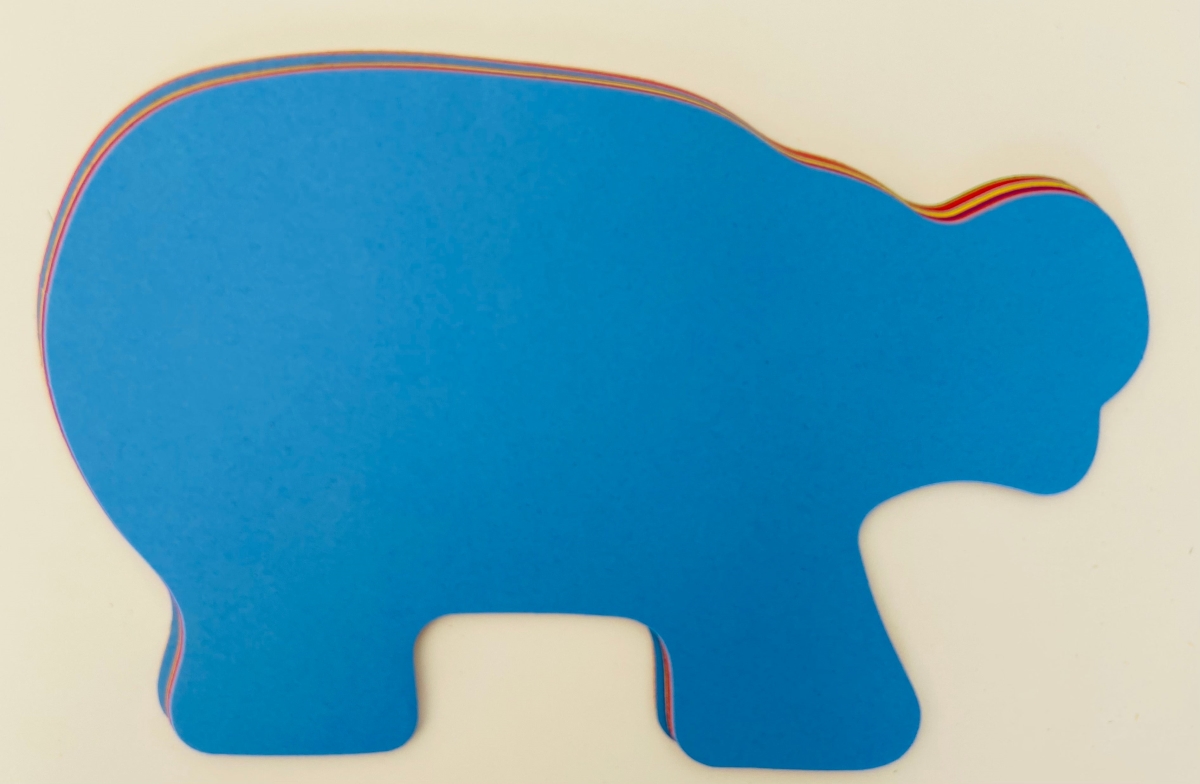 SE-9917 8 x 10 in. Hippo Super Cut-Outs, Assorted Color