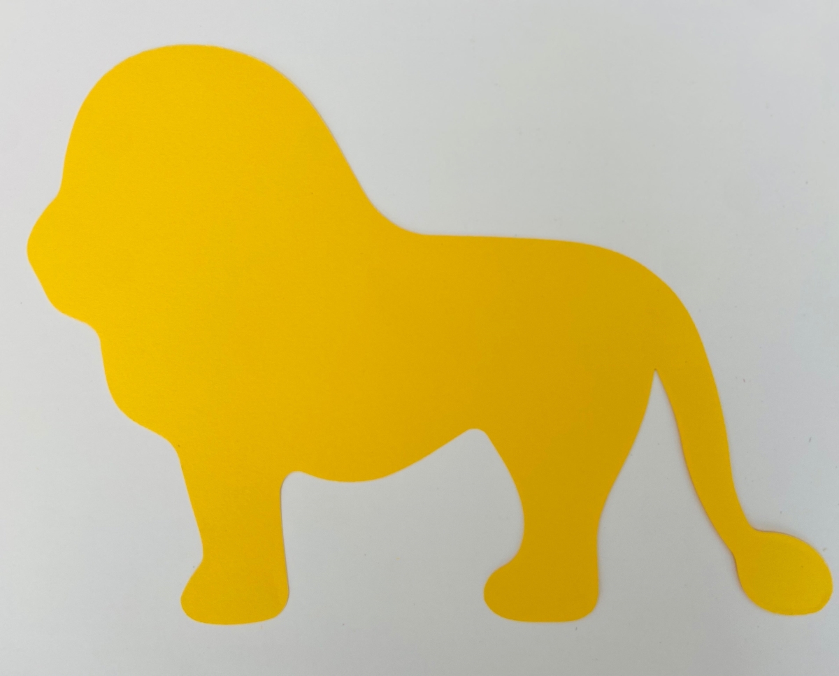 SE-9918 8 x 10 in. Lion Single Color Super Cut-Outs