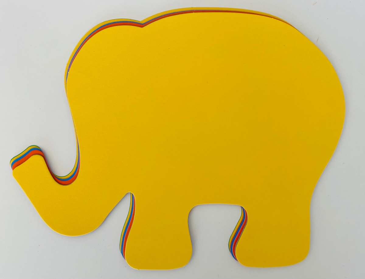 SE-9920 8 x 10 in. Elephant Super Cut-Outs, Assorted Color