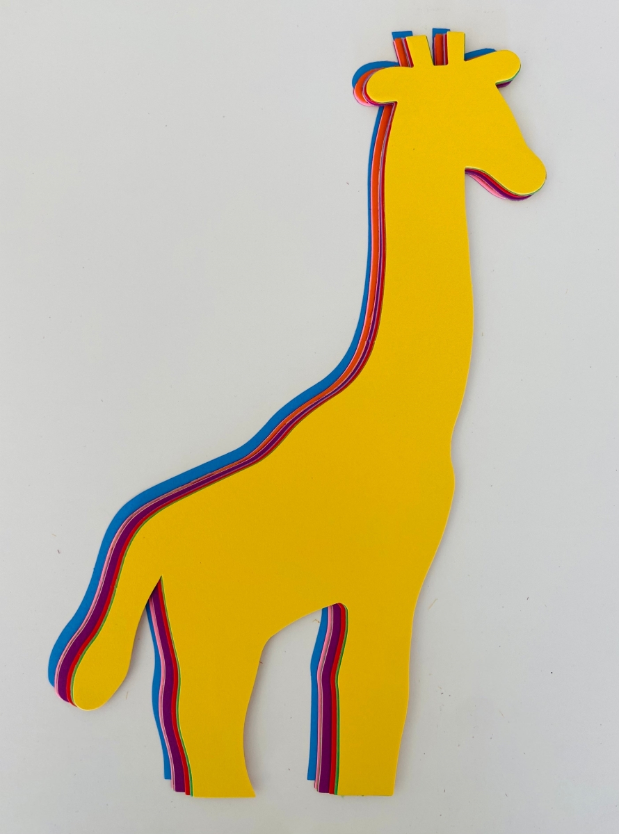 SE-9921 8 x 10 in. Giraffe Super Cut-Outs, Assorted Color