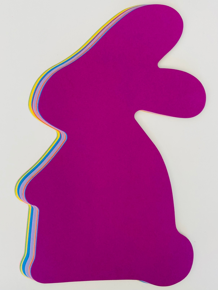 SE-9928 10.5 x 6.25 in. Rabbit Super Cut-Outs, Assorted Color