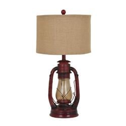 Crestview Collection  Lauren Table Lamp, Rustic Red