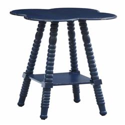 Bar Harbor Clover Shaped Accent Table - Indigo