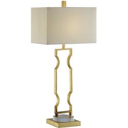 Carlisle Table Lamp, Gold Leaf & Crystal Finish - Pack of 2