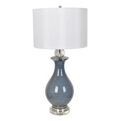 Francis Table Lamp, Blue Crackle