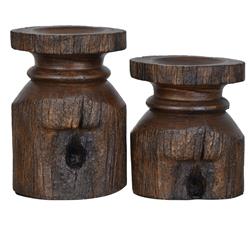 Picture of Crestview Collection CVCHE713 Barn Post Candle Holders