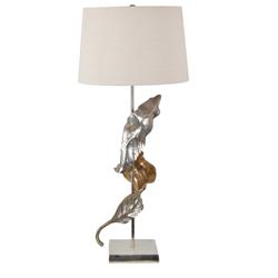 CVIDZA032 Willow Two-Toned Sculptural Leaf Table Lamp