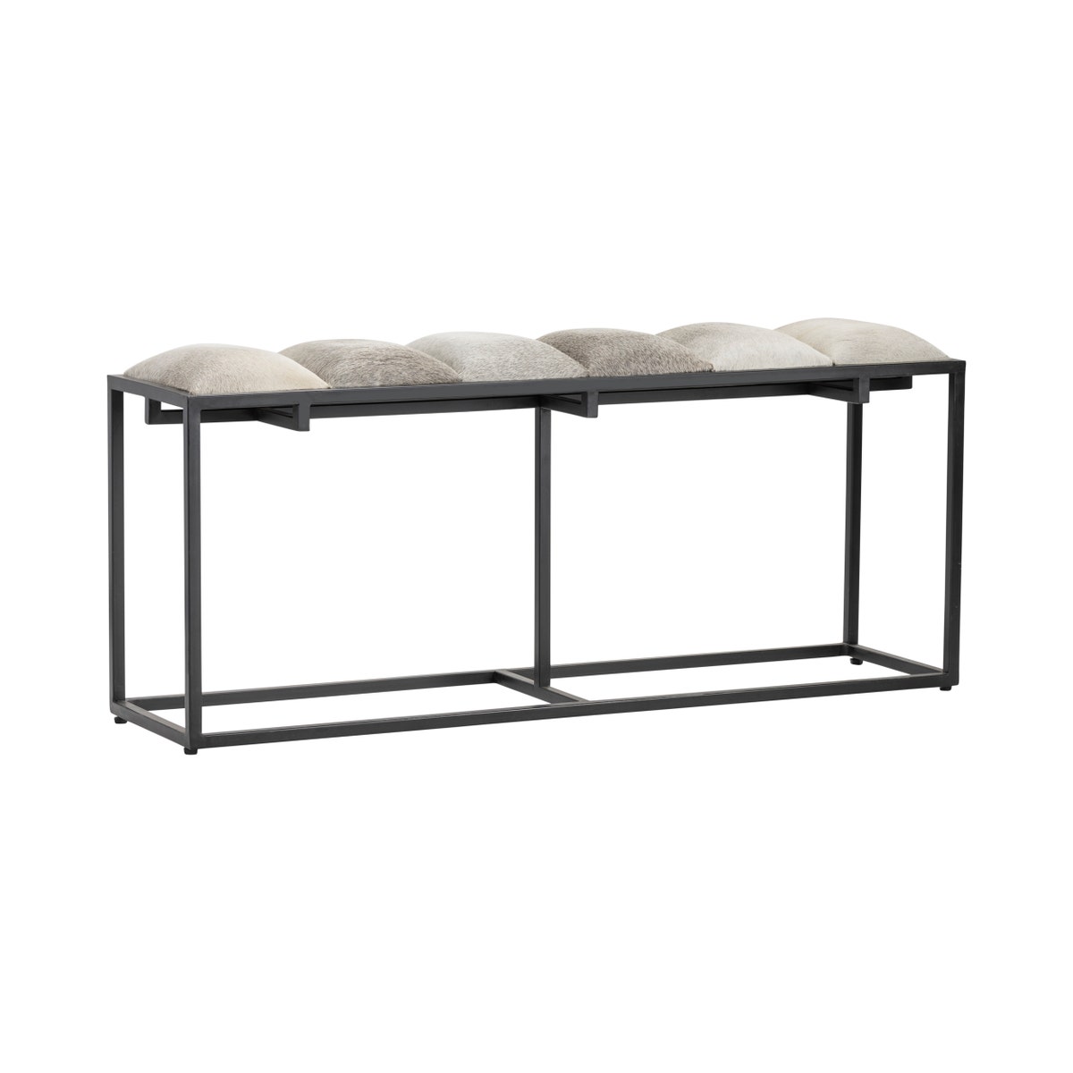 CVFNR5039 22 x 14 x 50 in. Hampton Bench, Black & Gray