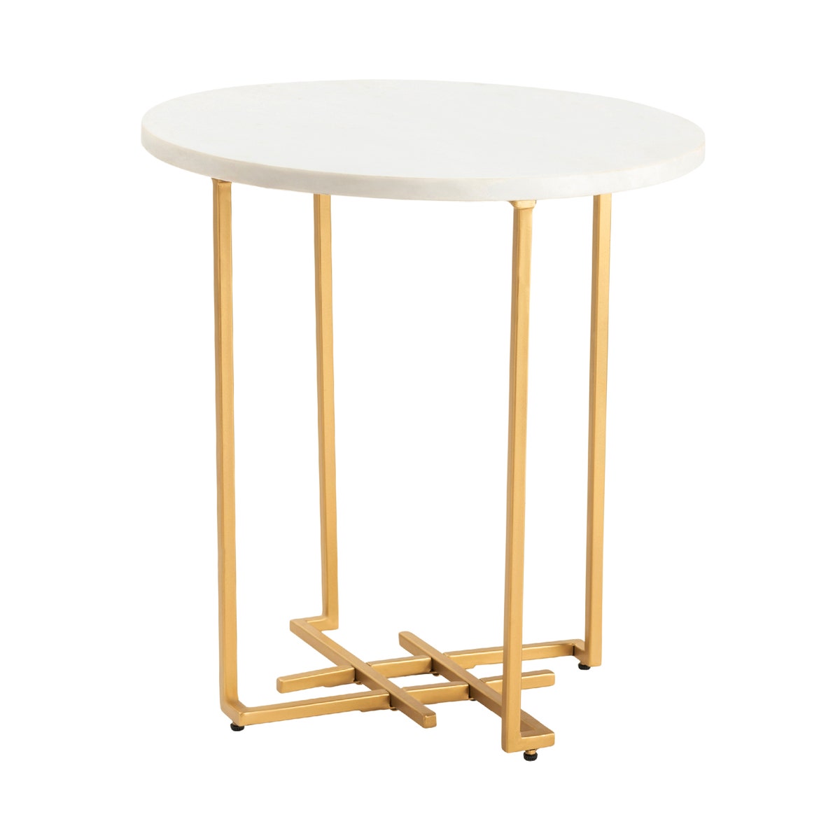 CVFNR5085 23 x 22 x 22 in. Pembroke End Table, Gold