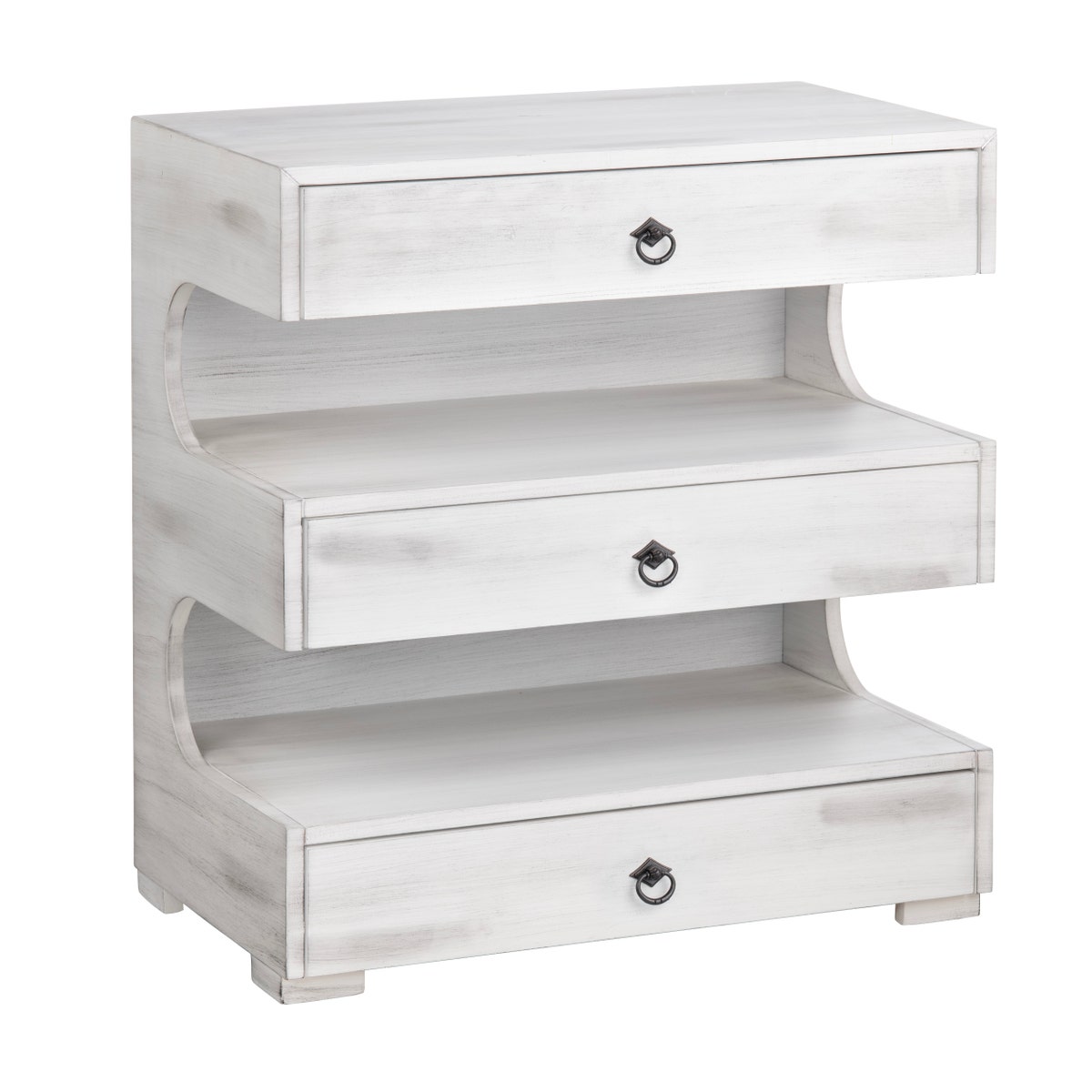 CVFVR8306 30 x 17 x 28 in. Annapolis Chest, Grey & White