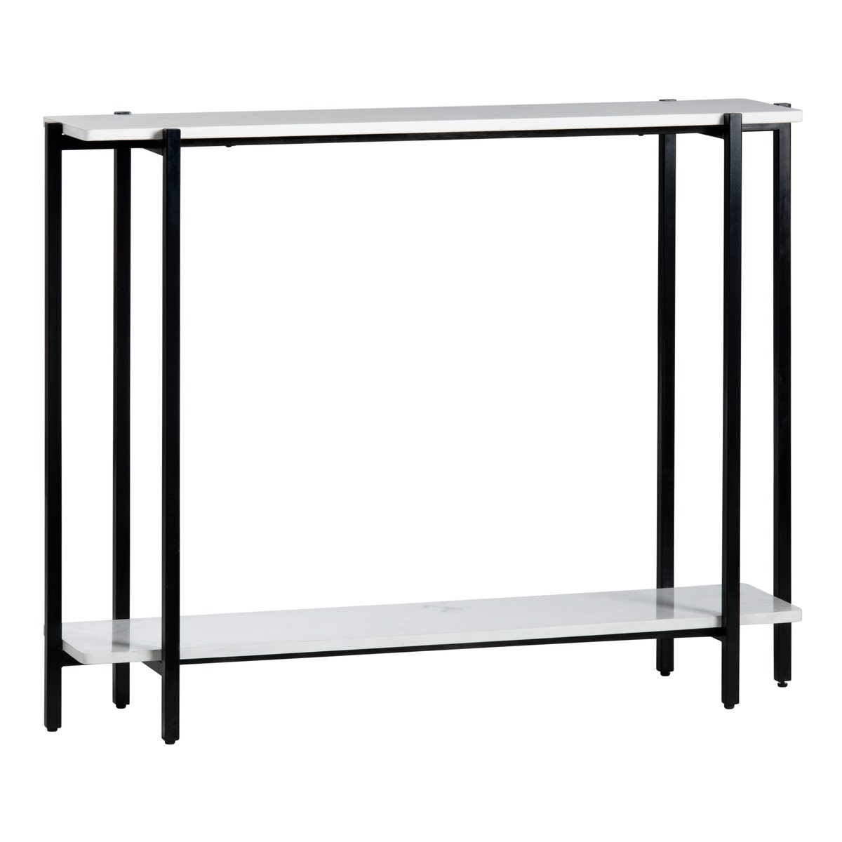 CVFNR4207 32 x 10 x 42 in. Teeter Console Table, White & Black