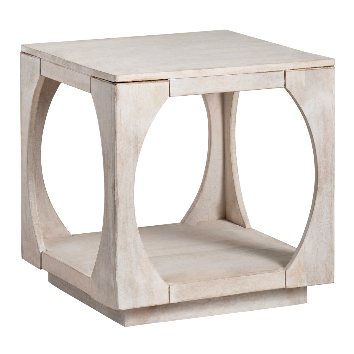 CVFNR4215 23 x 22 x 22 in. Apollo End Table, Natural & Tan