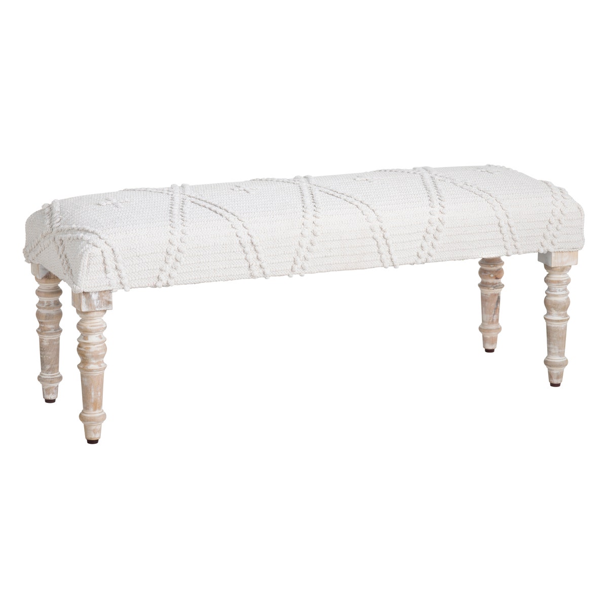 CVFNR4233 18 x 15 x 45 in. South Wales Bench, Natural & Tan