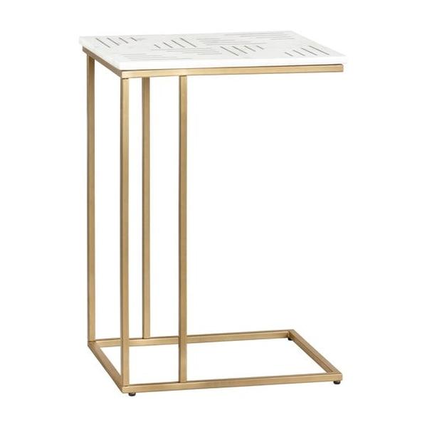 CVFNR4381 18 in. Stardust C-Table, Gold & White