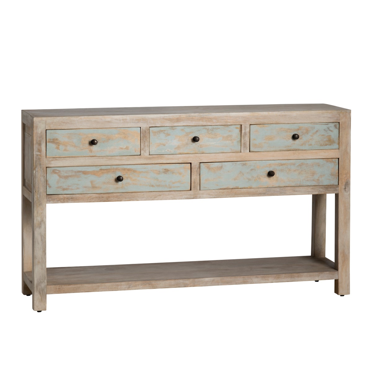 CVFNR4408 34 x 16 x 58 in. Grand Harbor Console Table, Blue