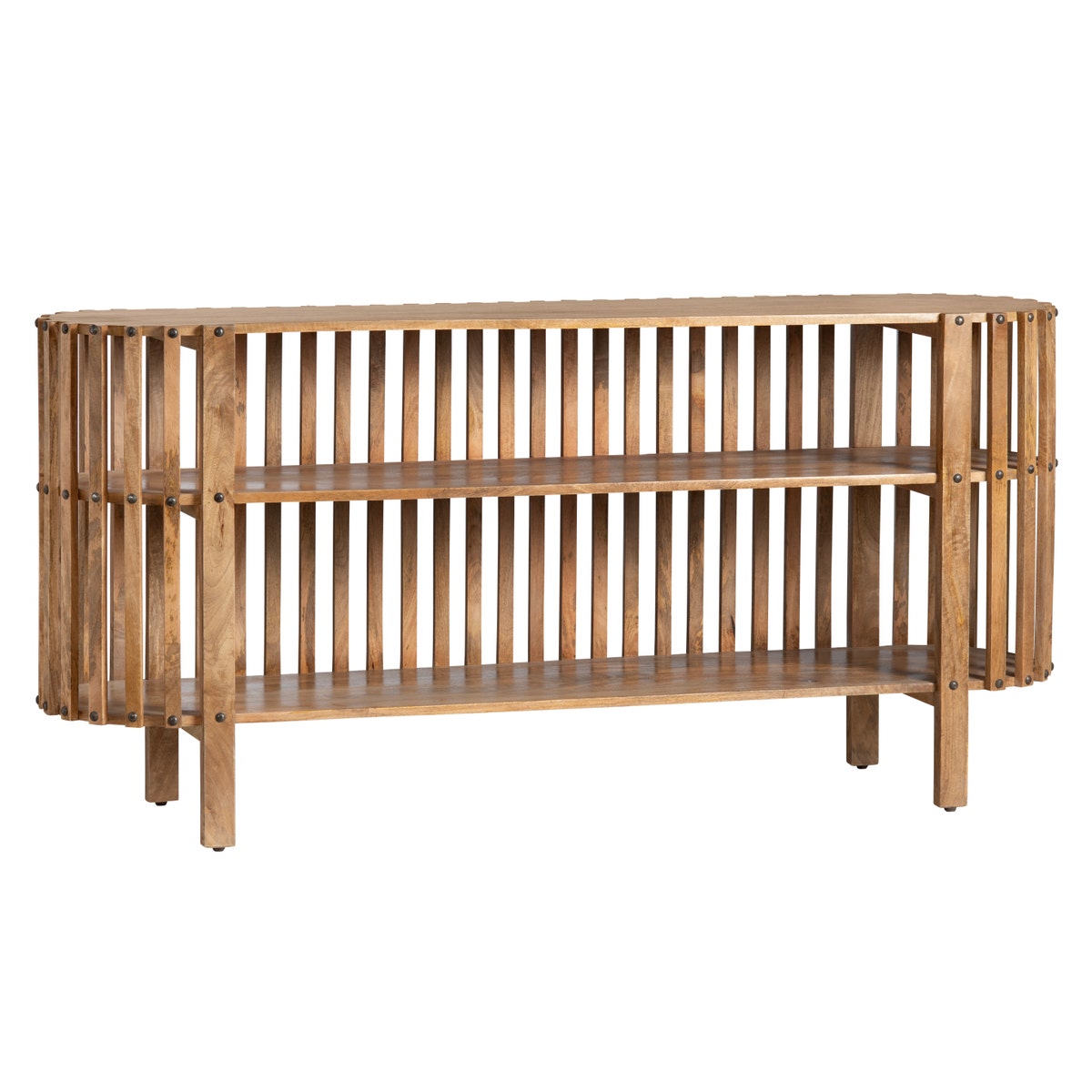 CVFNR4505 32 x 16 x 68 in. Santa Ana Console Table, Brown