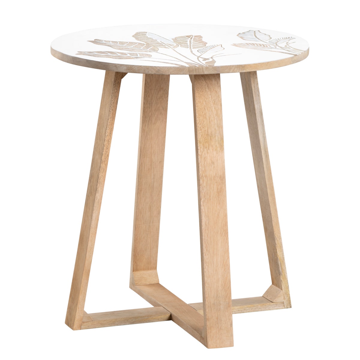 CVFNR4550 24 x 22 x 22 in. Seaside Accent Table, White