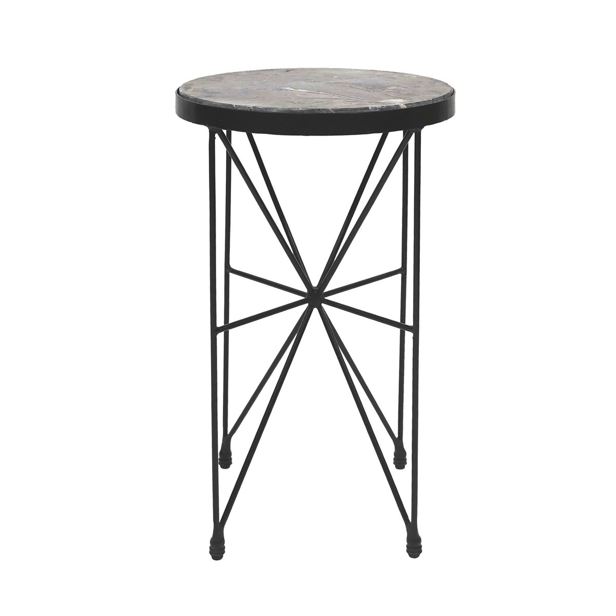 CVFNR4601 24 x 14 x 14 in. Haiden Accent Table, Grey