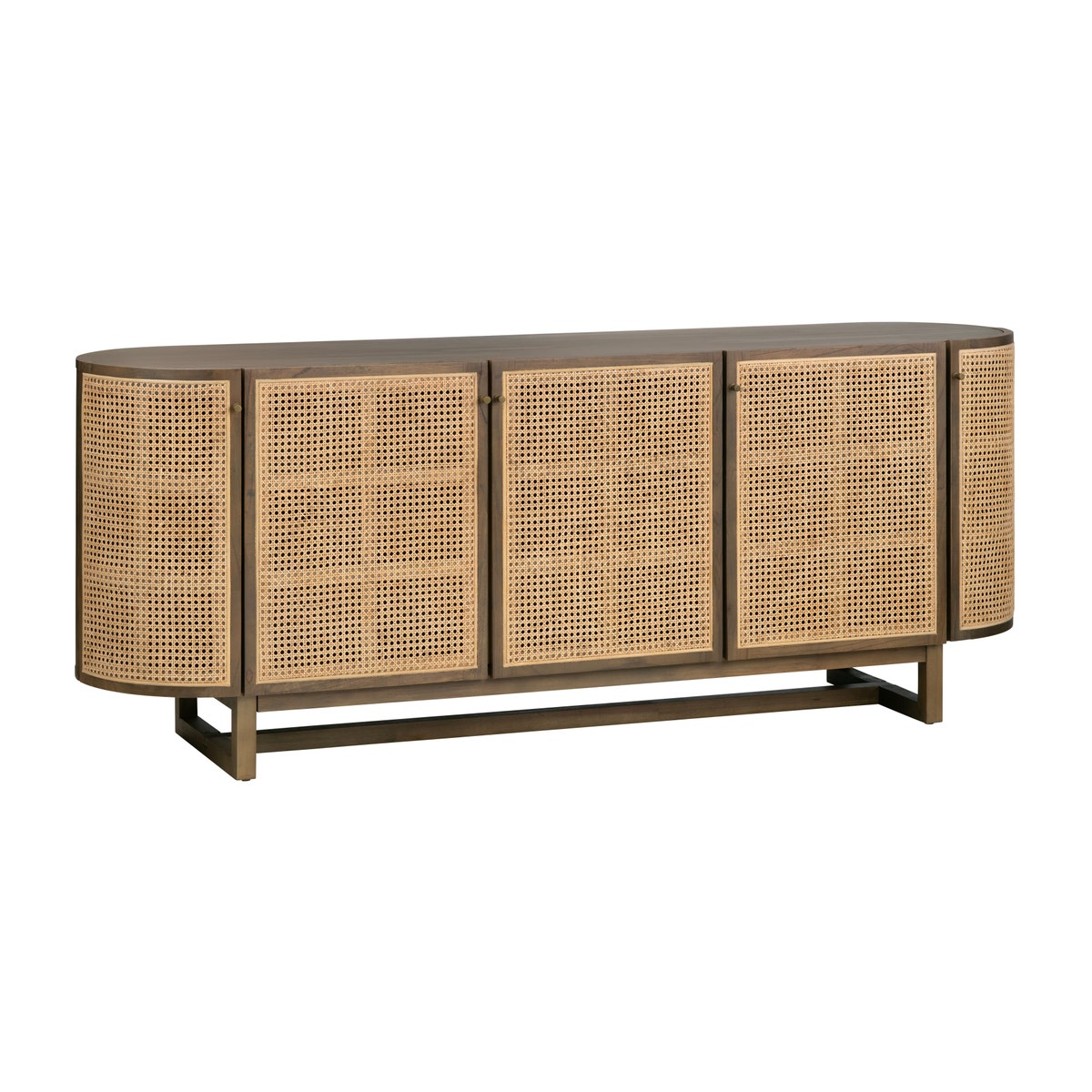 CVFDR1033 31.5 x 19.5 x 78.75 in. Domingo Cane Sideboard, Brown