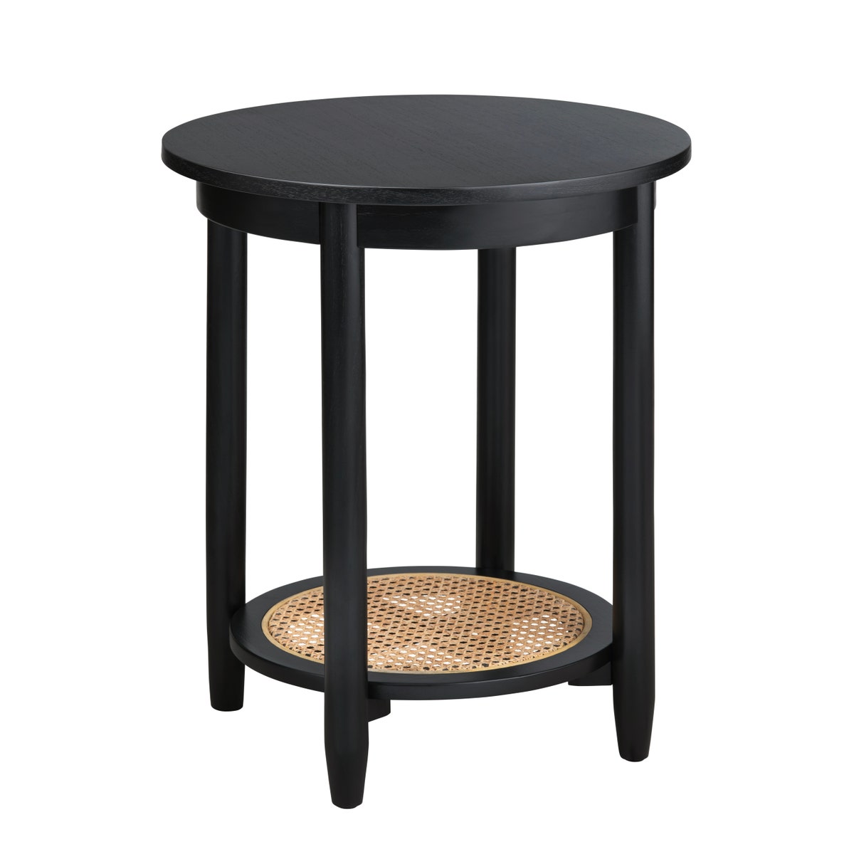 CVFDR1038 24 x 20 x 20 in. Port Royal End Table, Black & Natural