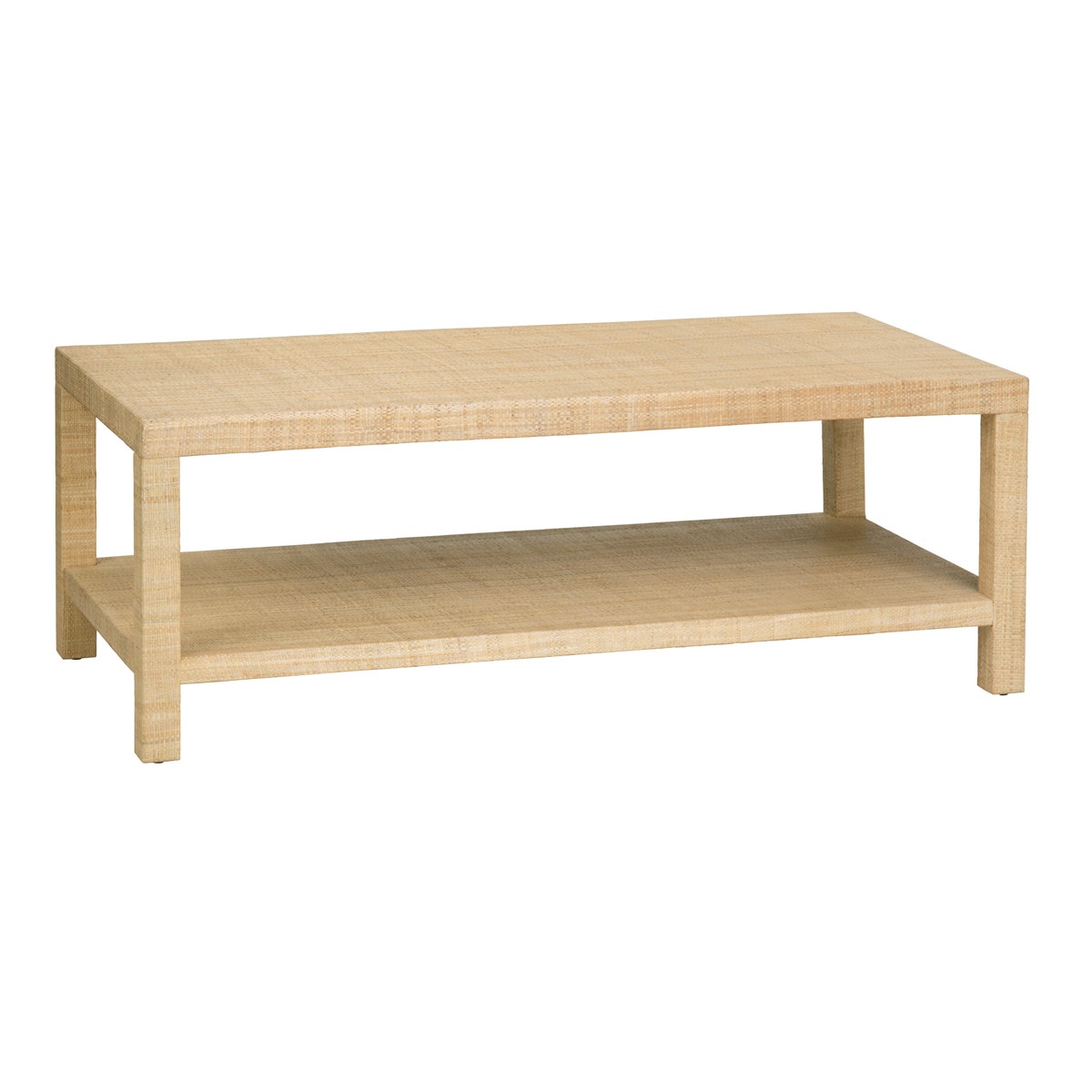 CVFDR1007 17.75 x 24 x 50 in. Providence Rafia Cocktail Table, Beige