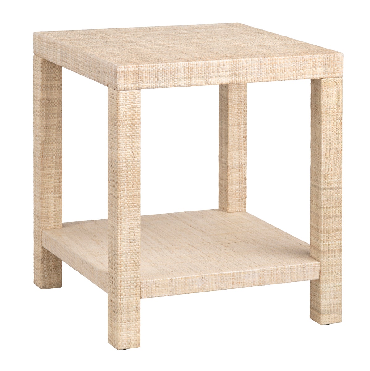 CVFDR1008 23 x 20 x 20 in. Providence Rafia End Table, Beige