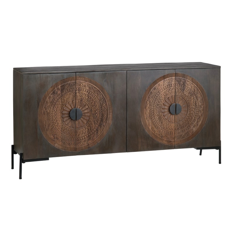 CVFNR4605 Sienna Four-Door Sideboard, Stained