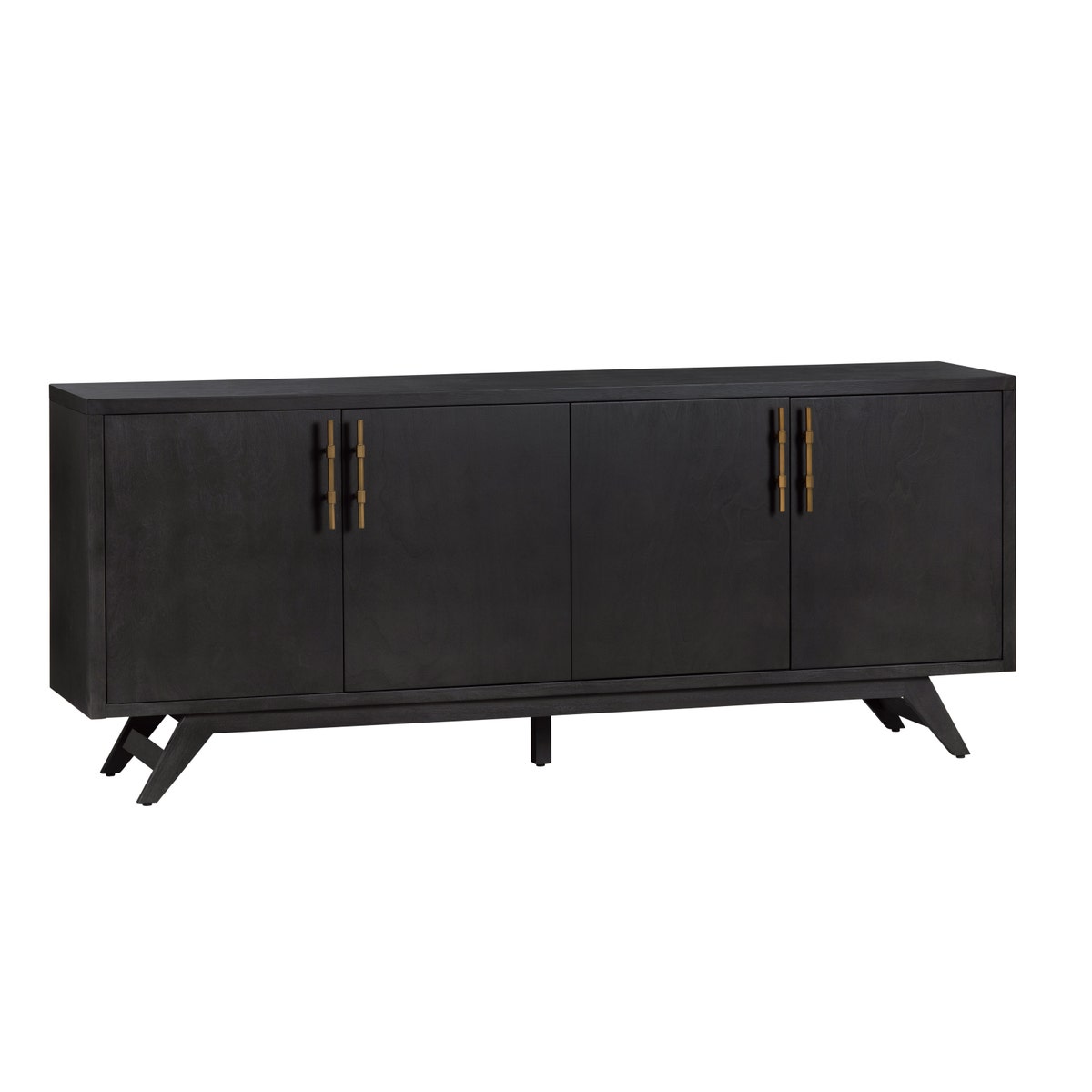 CVFDR1044 32.5 x 15.5 x 80 in. Ashford Four-Door Sideboard, Black