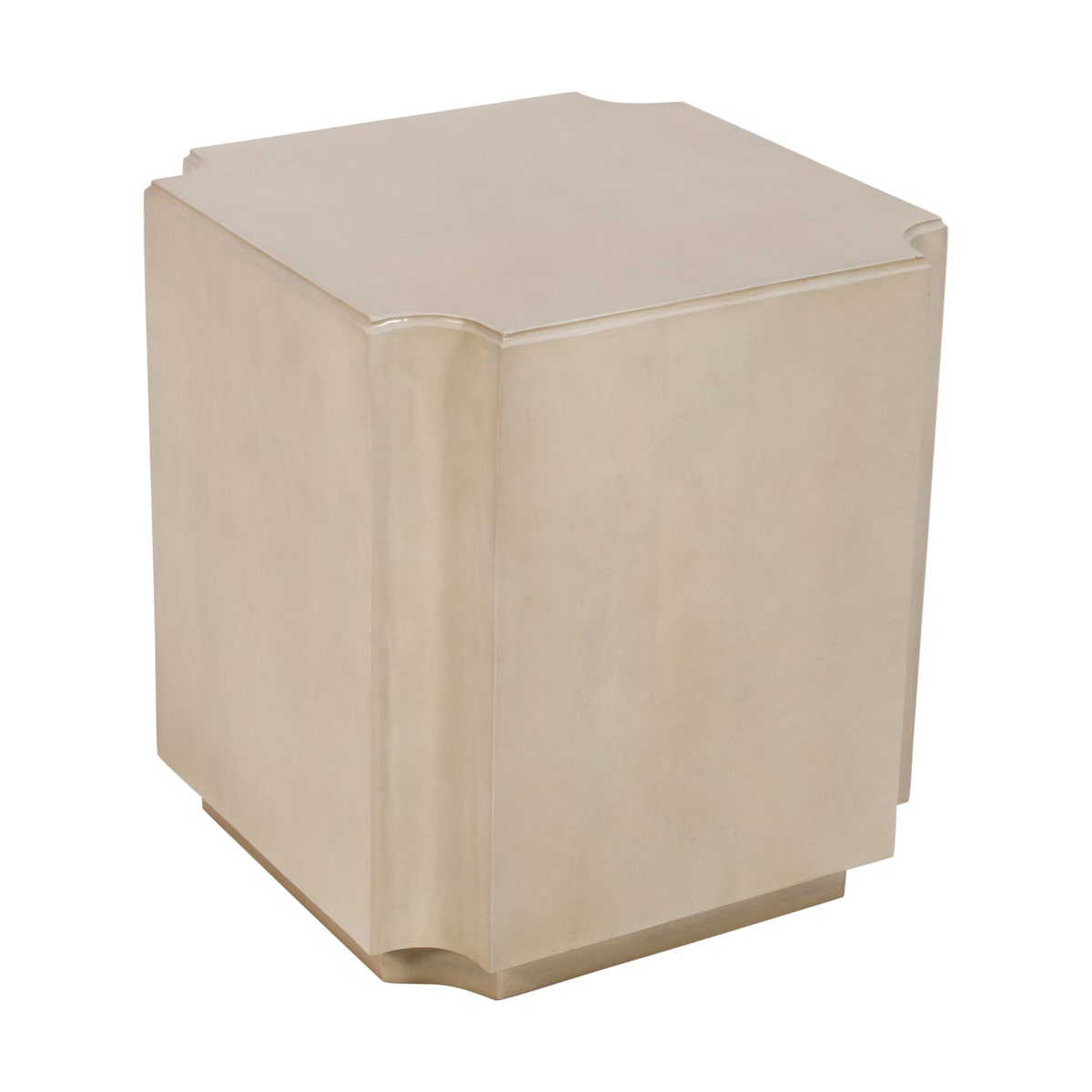 CVFNR4821 24 x 22 x 22 in. Capital End Table, White