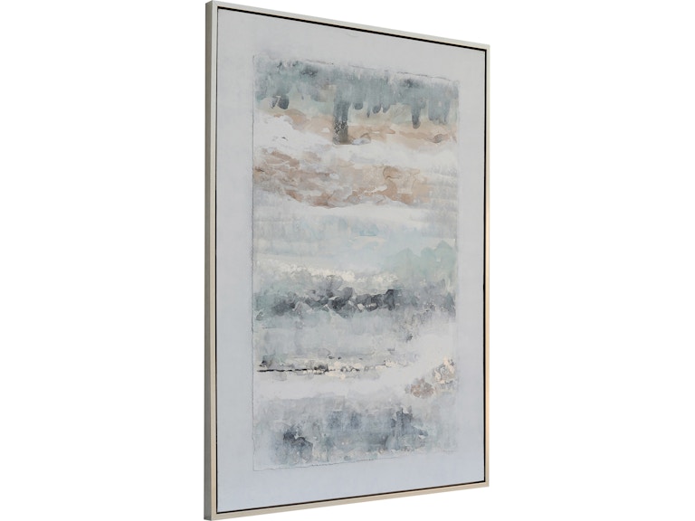 CVBZWF071 40 in. Gemma Framed Painting On Stretched Canvas, Blue & Orange