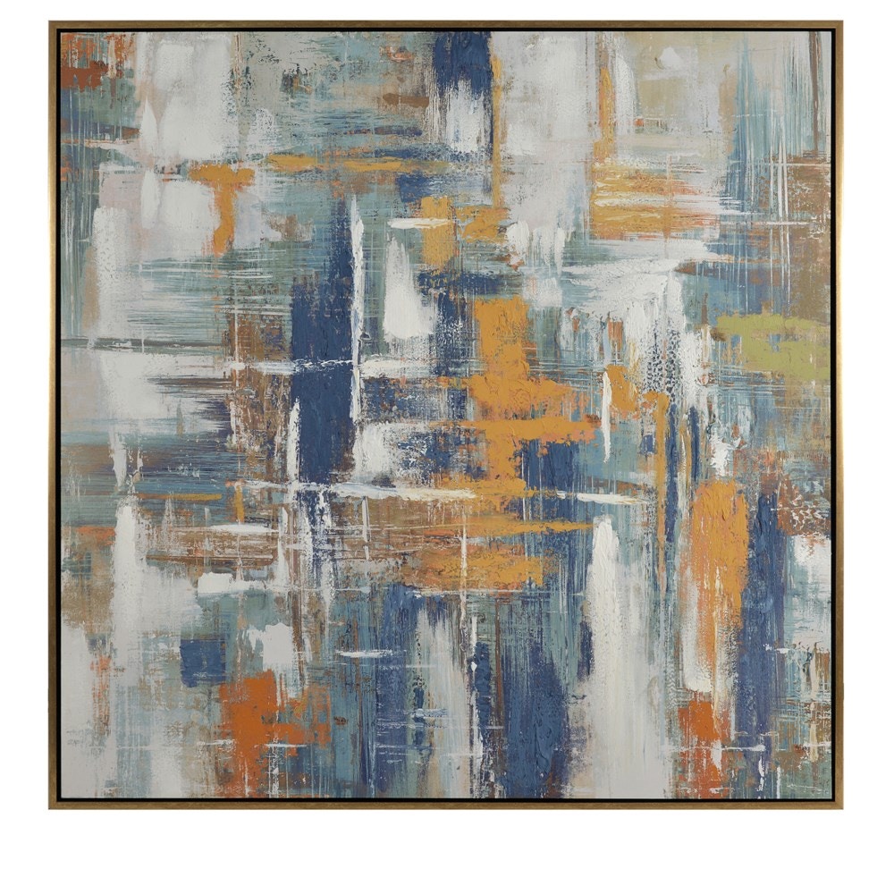 CVTOP3024 59 in. Go Green Canvas Art, Blue & Green