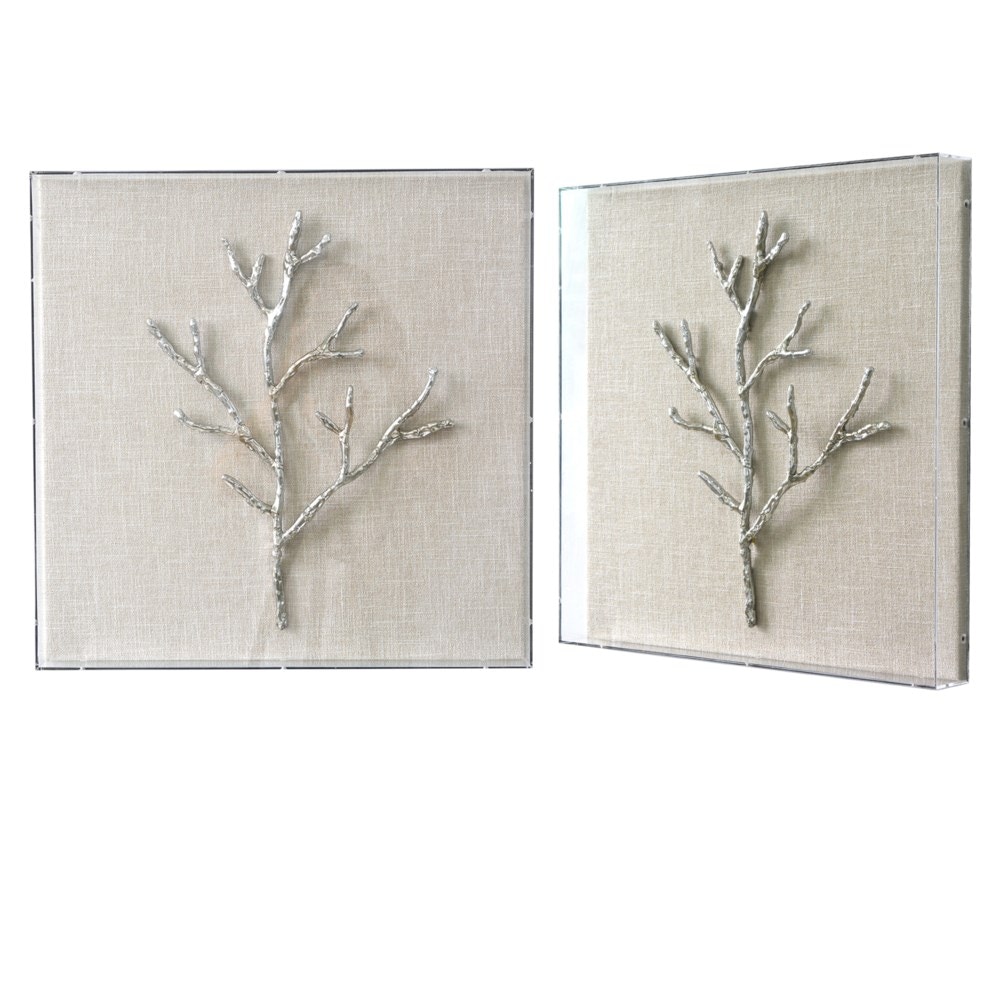 CVTOP3047 18 in. Marley 2 Canvas Art, Silver