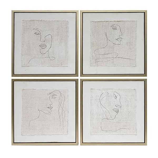CVTOP3104 21.5 in. Silver Expressions Canvas Art, White