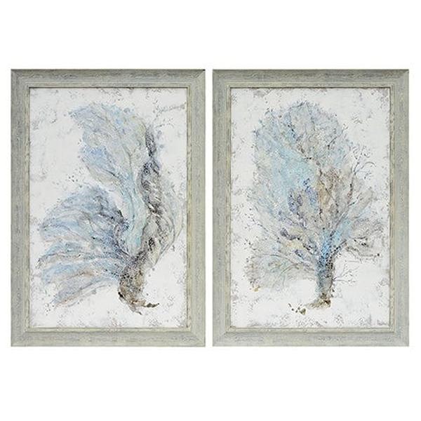CVTOP3111 24.25 in. Pembroke Canvas Art, Blue & Gray