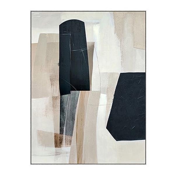 CVTOP3136 59 in. Wallace Canvas Art, Blue & Tan