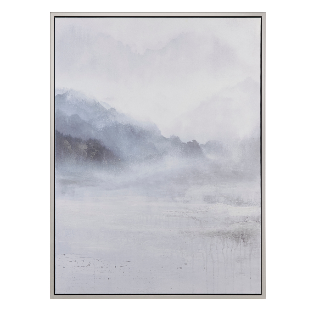 CVTOP3205 35.4 in. Shadows Canvas Art, Grey & White