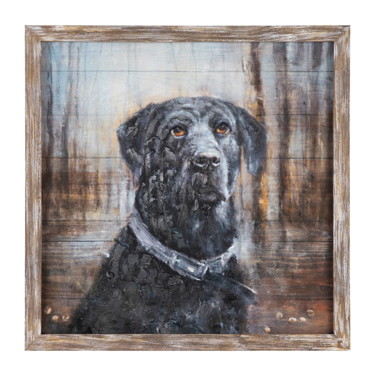 CVTOP3253 30 in. Mans Best Friend Canvas Art, Black & Brown