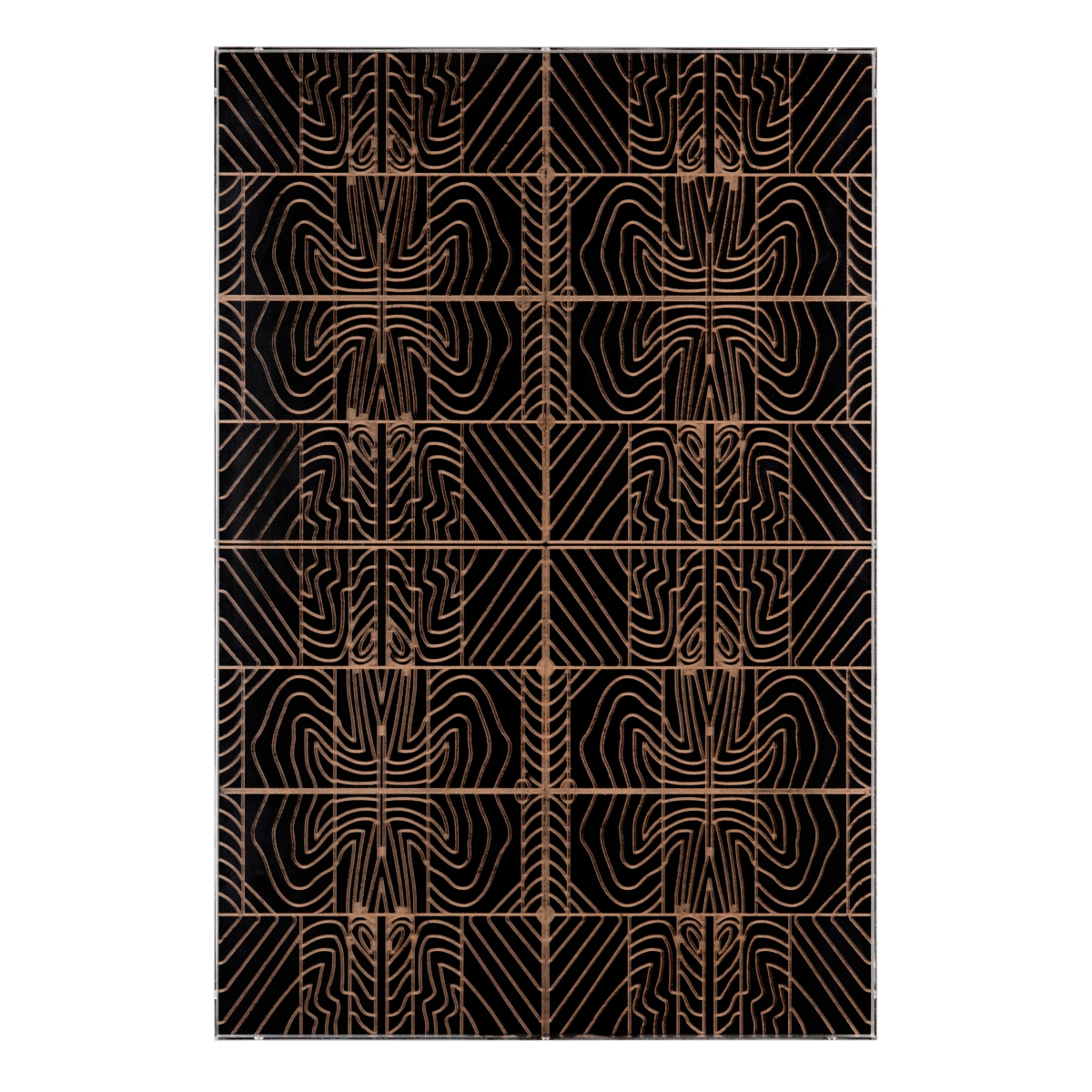 CVTOP3292 24 in. Zanzibar 1 Canvas Art, Brown & Black